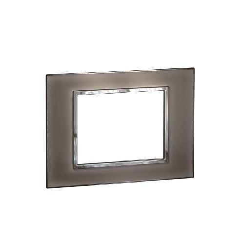 Legrand Arteor Mirror Taupe Cover Plate With Frame, 4 M, 5763 55